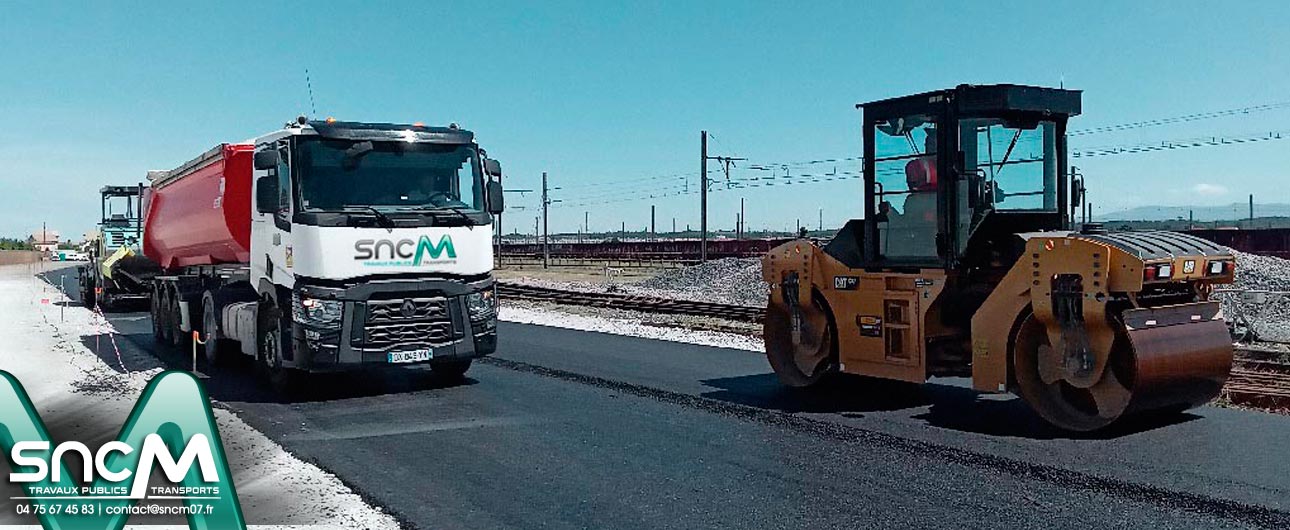 SNCM Chavanon Mounard TP Travaux Publics, Transports TP, élagage, débroussaillement, génie civil, abattage, Travaux Ferroviaires et enrochements, location de matériel Saint Cyr Annonay 07 Haute Ardèche Rhône Alpes