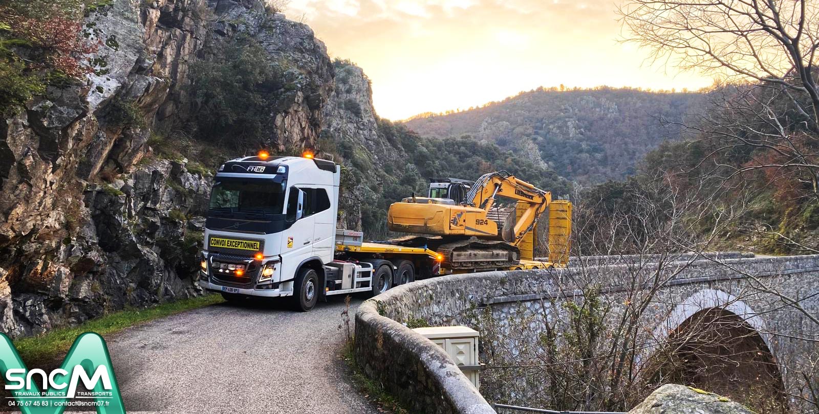 SNCM Chavanon Mounard TP Travaux Publics, Transports TP, élagage, débroussaillement, génie civil, abattage, Travaux Ferroviaires et enrochements, location de matériel Saint Cyr Annonay 07 Haute Ardèche Rhône Alpes