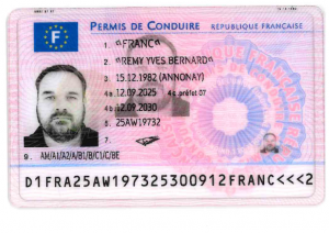 PERMIS DE CONDUIRE RECTO - FRANC REMY